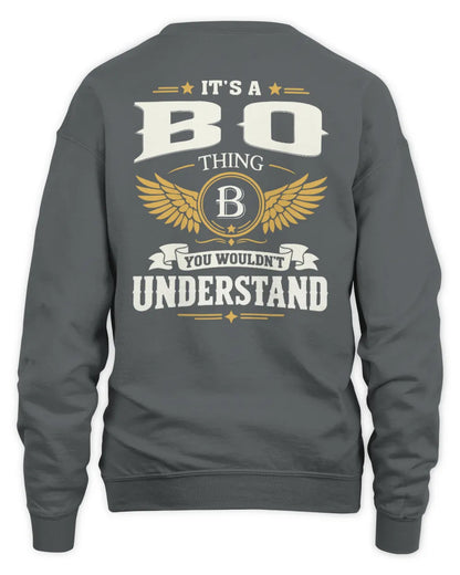 BO KT06-M008 It’s a [NAME] Thing – You Wouldn’t Understand | Personalized Vintage T-Shirt - Unisex Sweatshirt - Charcoal
