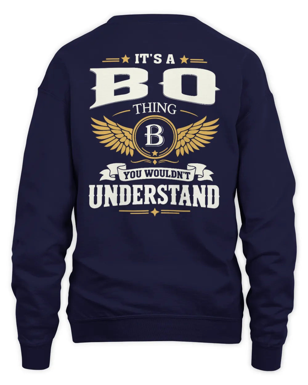 BO KT06-M008 It’s a [NAME] Thing – You Wouldn’t Understand | Personalized Vintage T-Shirt - Unisex Sweatshirt - Navy