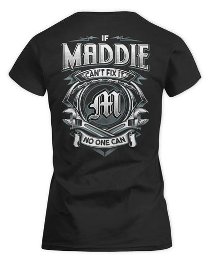 MADDIE AP81-K4-626 - Personalized Ahmed Quote Apparel “If Ahmed Can't Fix It, No One Can” - Women's Standard T-Shirt - Black