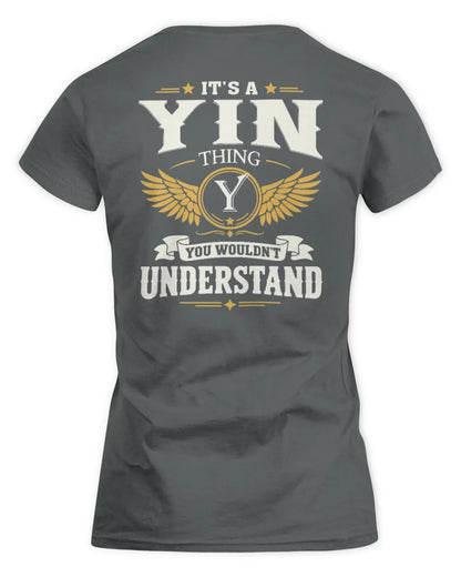 YIN KT06-M008 It’s a [NAME] Thing – You Wouldn’t Understand | Personalized Vintage T-Shirt - Women's Standard T-Shirt - Charcoal