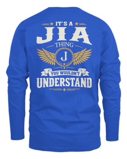 JIA KT06-M008 It’s a [NAME] Thing – You Wouldn’t Understand | Personalized Vintage T-Shirt - Men's Long Sleeved T-Shirt - Royal