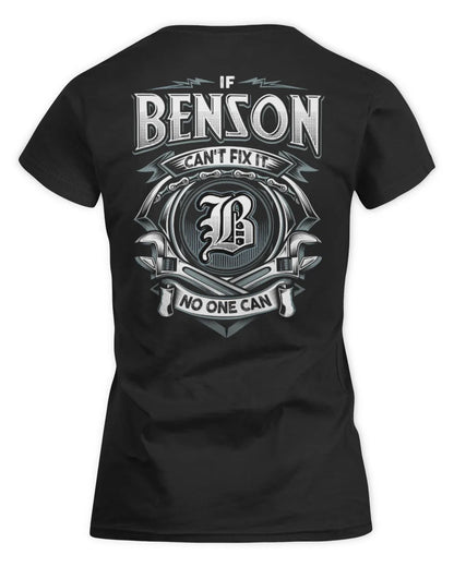 BENSON AP81-K4-626 - Personalized Ahmed Quote Apparel “If Ahmed Can't Fix It, No One Can” - Women's Standard T-Shirt - Black