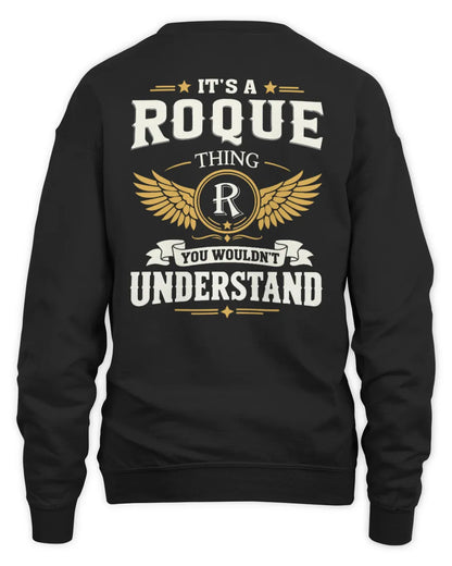 ROQUE KT06-M008 It’s a [NAME] Thing – You Wouldn’t Understand | Personalized Vintage T-Shirt - Unisex Sweatshirt - Black