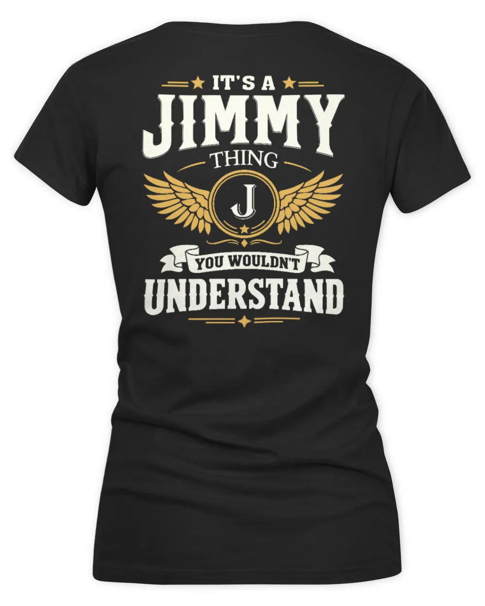 JIMMY KT06-M008 It’s a [NAME] Thing – You Wouldn’t Understand | Personalized Vintage T-Shirt - Women's V-Neck T-Shirt - Black
