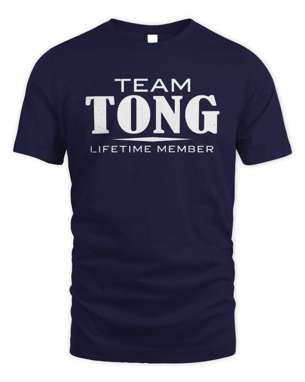 TONG BL62-K4-128 - Personalized “Team NAME Lifetime Member” - Unisex Standard T-Shirt - Navy