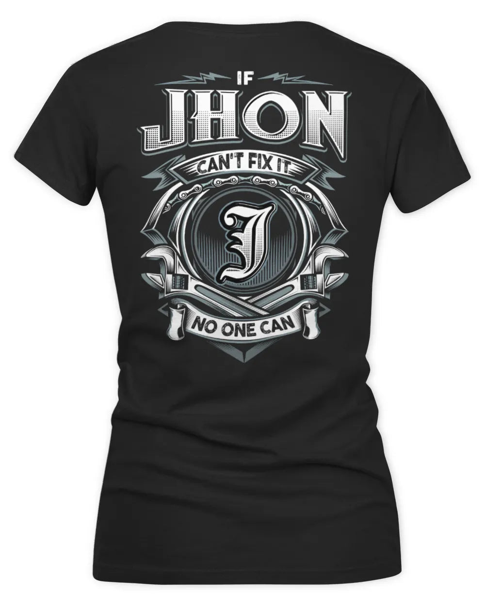 JHON AP81-K4-626 - Personalized Ahmed Quote Apparel “If Ahmed Can't Fix It, No One Can” - Women's V-Neck T-Shirt - Black