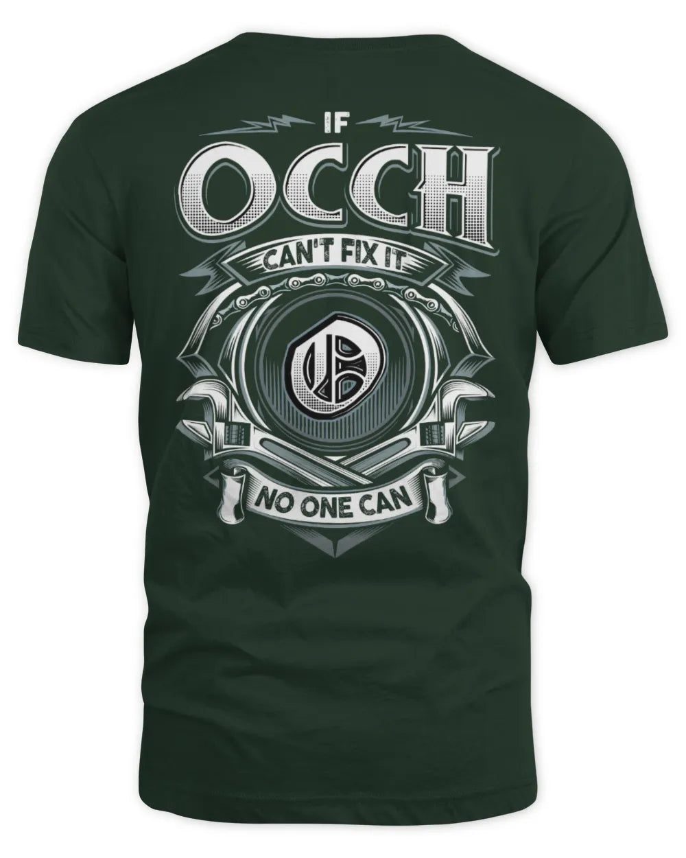 OCCH AP81-K4-626 - Personalized Ahmed Quote Apparel “If Ahmed Can't Fix It, No One Can” - Unisex Standard T-Shirt - Forest Green