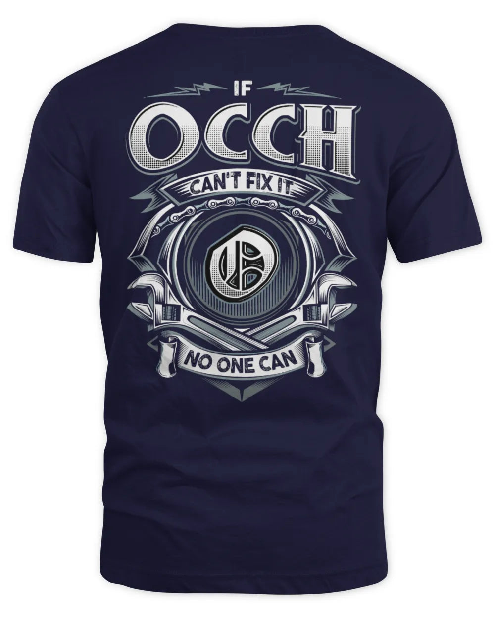 OCCH AP81-K4-626 - Personalized Ahmed Quote Apparel “If Ahmed Can't Fix It, No One Can” - Unisex Standard T-Shirt - Navy