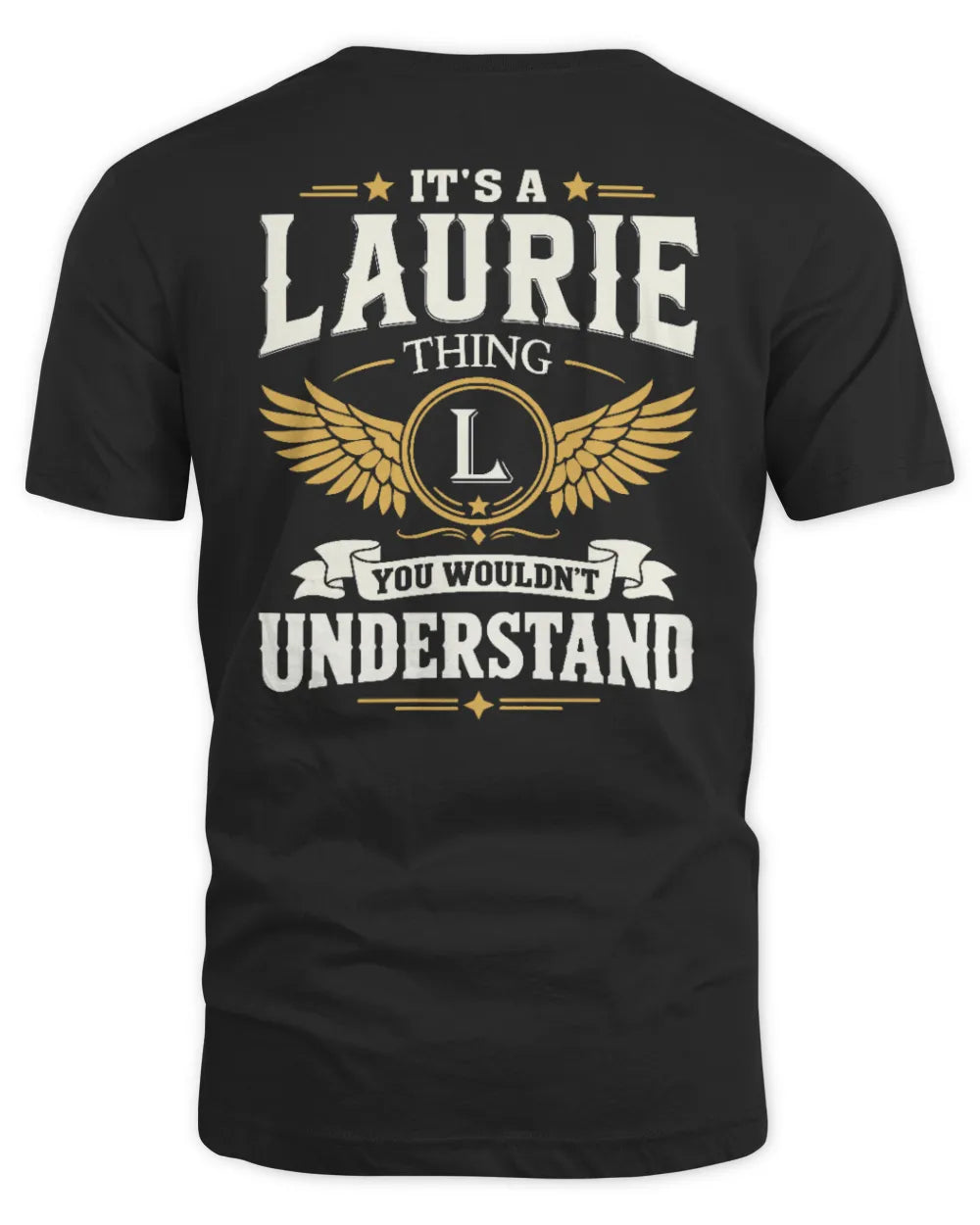 LAURIE KT06-M008 It’s a [NAME] Thing – You Wouldn’t Understand | Personalized Vintage T-Shirt - Unisex Standard T-Shirt - Black