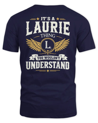 LAURIE KT06-M008 It’s a [NAME] Thing – You Wouldn’t Understand | Personalized Vintage T-Shirt - Unisex Standard T-Shirt - Navy