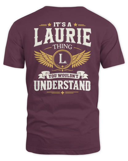 LAURIE KT06-M008 It’s a [NAME] Thing – You Wouldn’t Understand | Personalized Vintage T-Shirt - Unisex Standard T-Shirt - Maroon