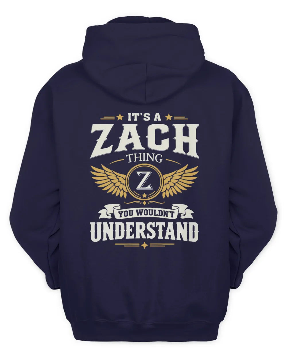 ZACH KT06-M008 It’s a [NAME] Thing – You Wouldn’t Understand | Personalized Vintage T-Shirt - Unisex Hoodie - Navy