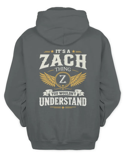 ZACH KT06-M008 It’s a [NAME] Thing – You Wouldn’t Understand | Personalized Vintage T-Shirt - Unisex Hoodie - Charcoal