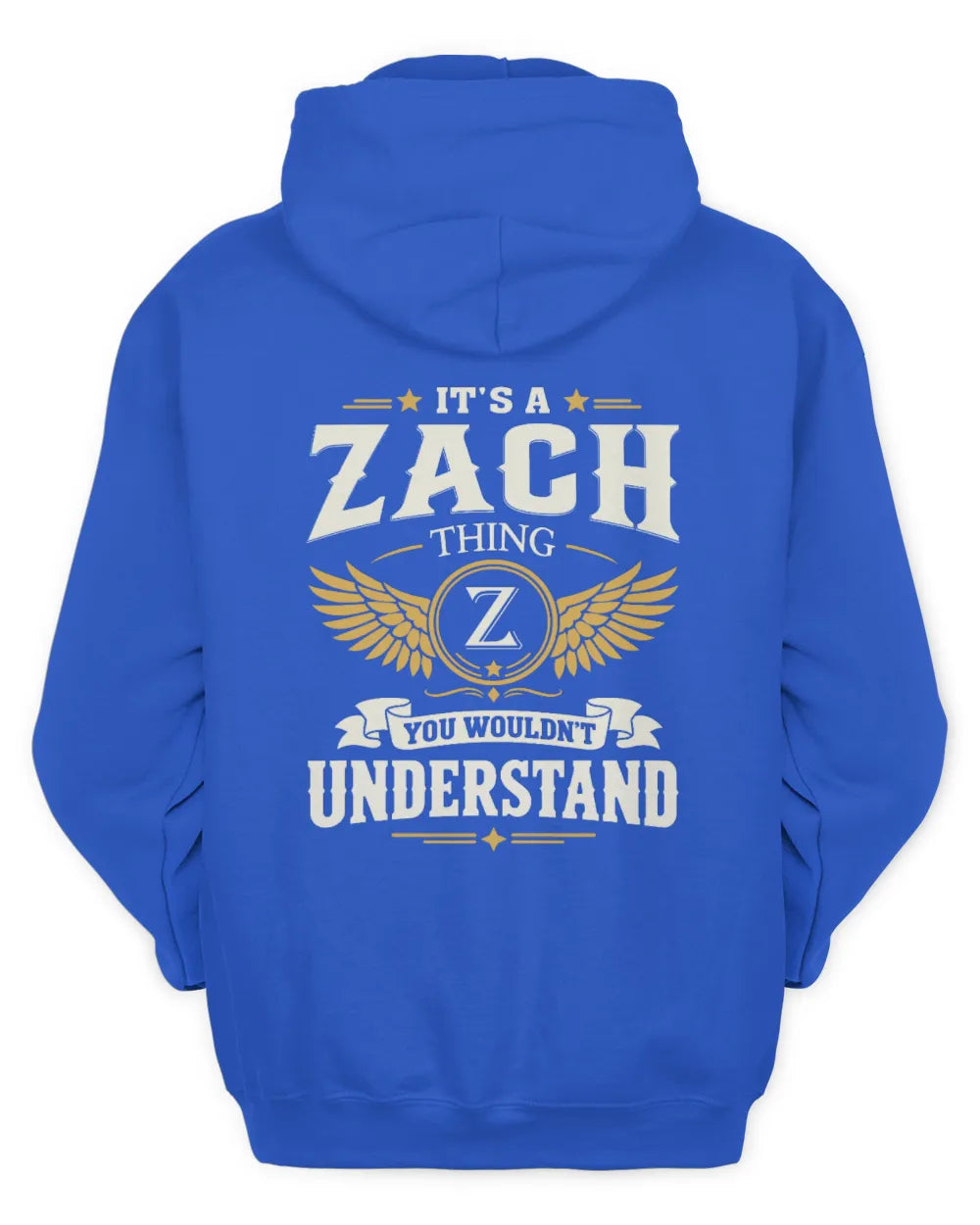 ZACH KT06-M008 It’s a [NAME] Thing – You Wouldn’t Understand | Personalized Vintage T-Shirt - Unisex Hoodie - Royal