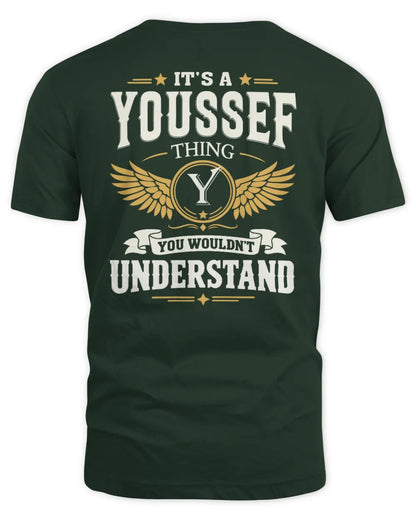 YOUSSEF KT06-M008 It’s a [NAME] Thing – You Wouldn’t Understand | Personalized Vintage T-Shirt - Unisex Standard T-Shirt - Forest Green