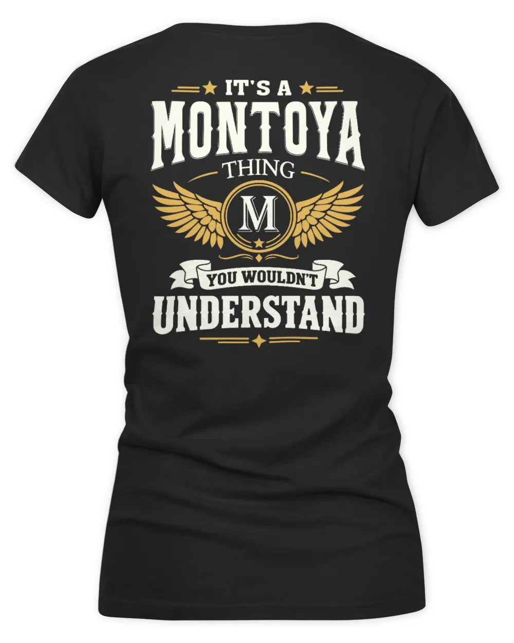 MONTOYA KT06-M008 It’s a [NAME] Thing – You Wouldn’t Understand | Personalized Vintage T-Shirt - Women's V-Neck T-Shirt - Black