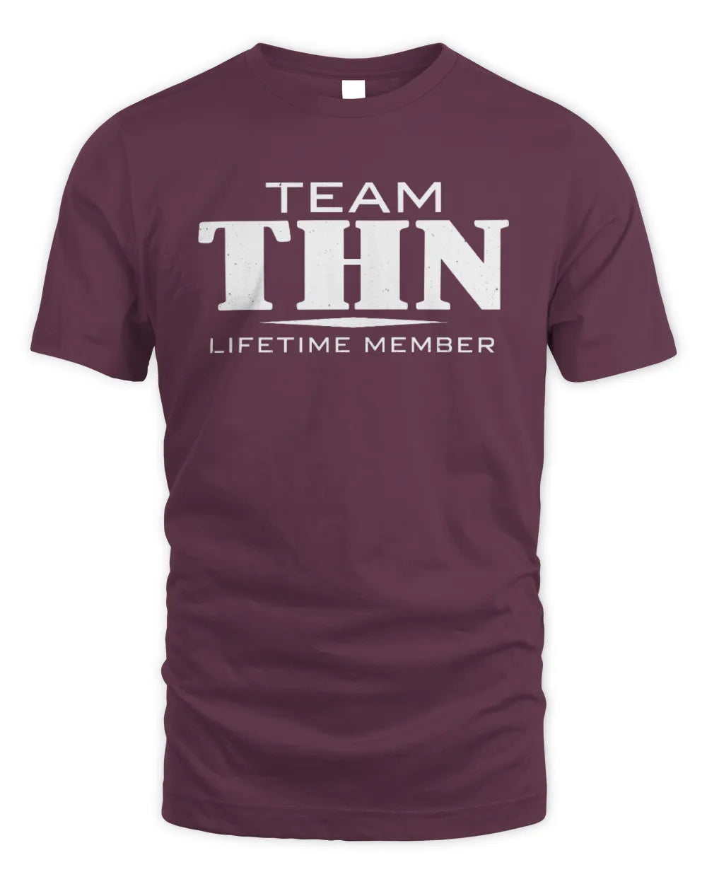 THN BL62-K4-128 - Personalized “Team NAME Lifetime Member” - Unisex Standard T-Shirt - Maroon
