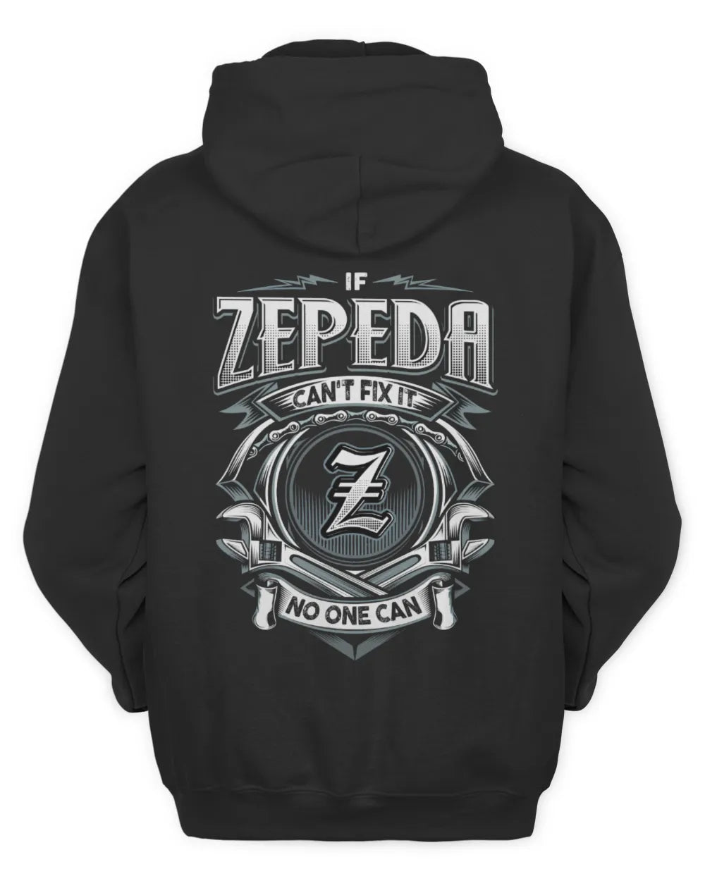 ZEPEDA AP81-K4-626 - Personalized Ahmed Quote Apparel “If Ahmed Can't Fix It, No One Can” - Unisex Hoodie - Black