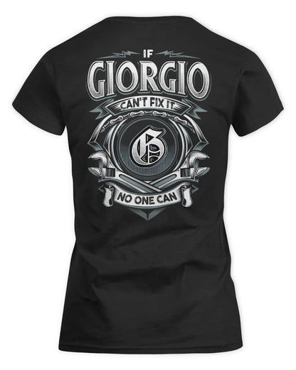GIORGIO AP81-K4-626 - Personalized Ahmed Quote Apparel “If Ahmed Can't Fix It, No One Can” - Women's Standard T-Shirt - Black