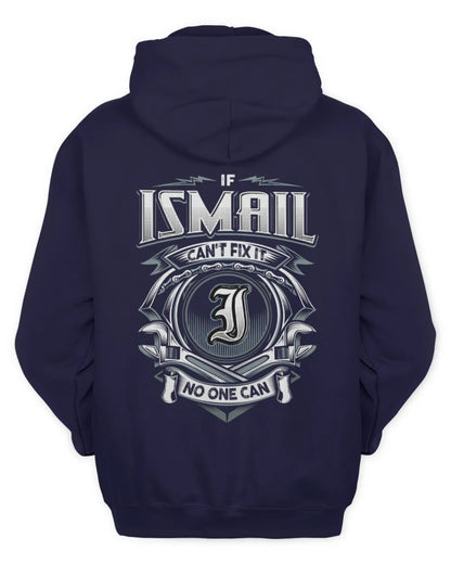 ISMAIL AP81-K4-626 - Personalized Ahmed Quote Apparel “If Ahmed Can't Fix It, No One Can” - Unisex Hoodie - Navy