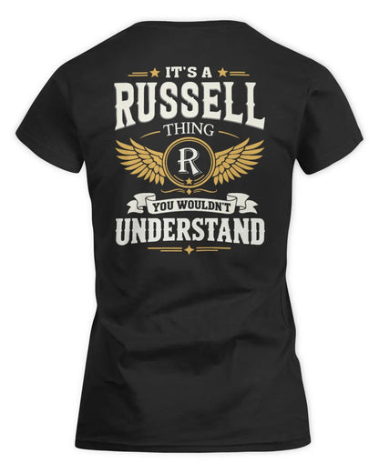 RUSSELL KT06-M008 It’s a [NAME] Thing – You Wouldn’t Understand | Personalized Vintage T-Shirt - Women's Standard T-Shirt - Black