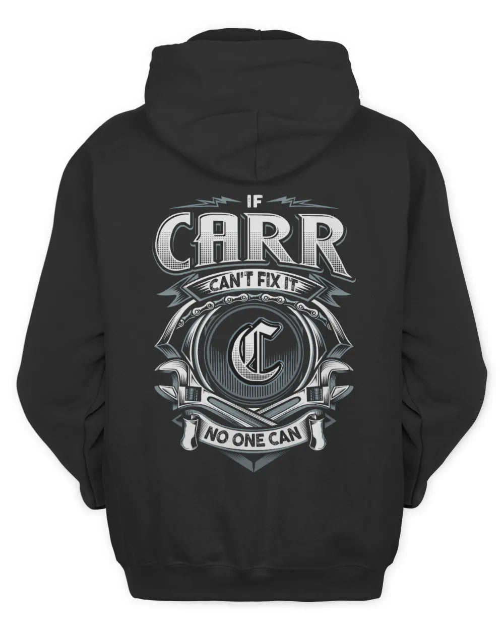 CARR AP81-K4-626 - Personalized Ahmed Quote Apparel “If Ahmed Can't Fix It, No One Can” - Unisex Hoodie - Black