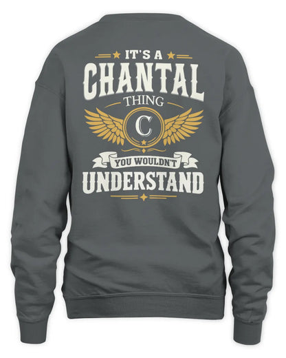 CHANTAL KT06-M008 It’s a [NAME] Thing – You Wouldn’t Understand | Personalized Vintage T-Shirt - Unisex Sweatshirt - Charcoal