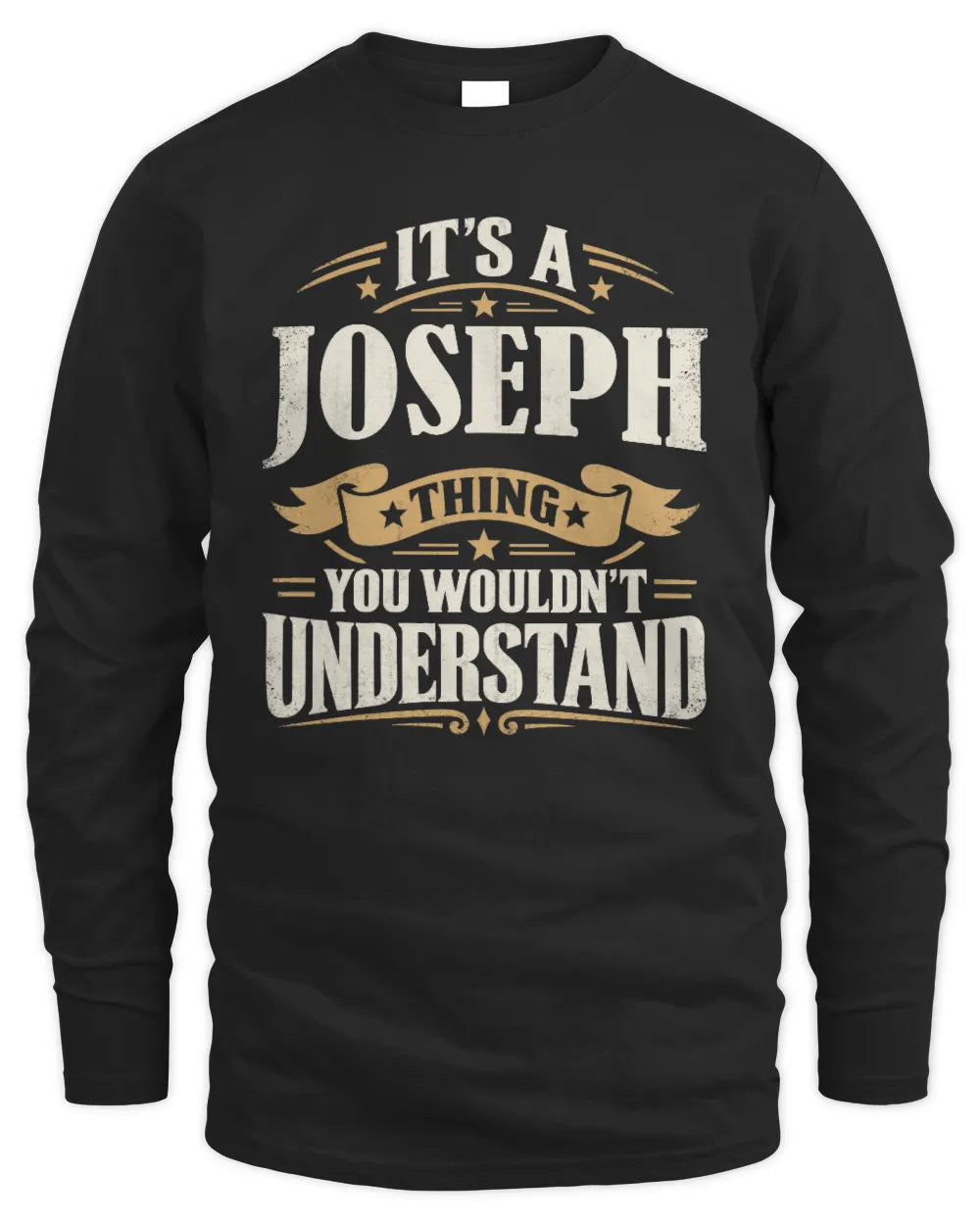 JOSEPH P08 TH51 - Personalized “It’s a/an [NAME] Thing – You Wouldn’t Understand” Shirt - Men's Long Sleeved T-Shirt - Black