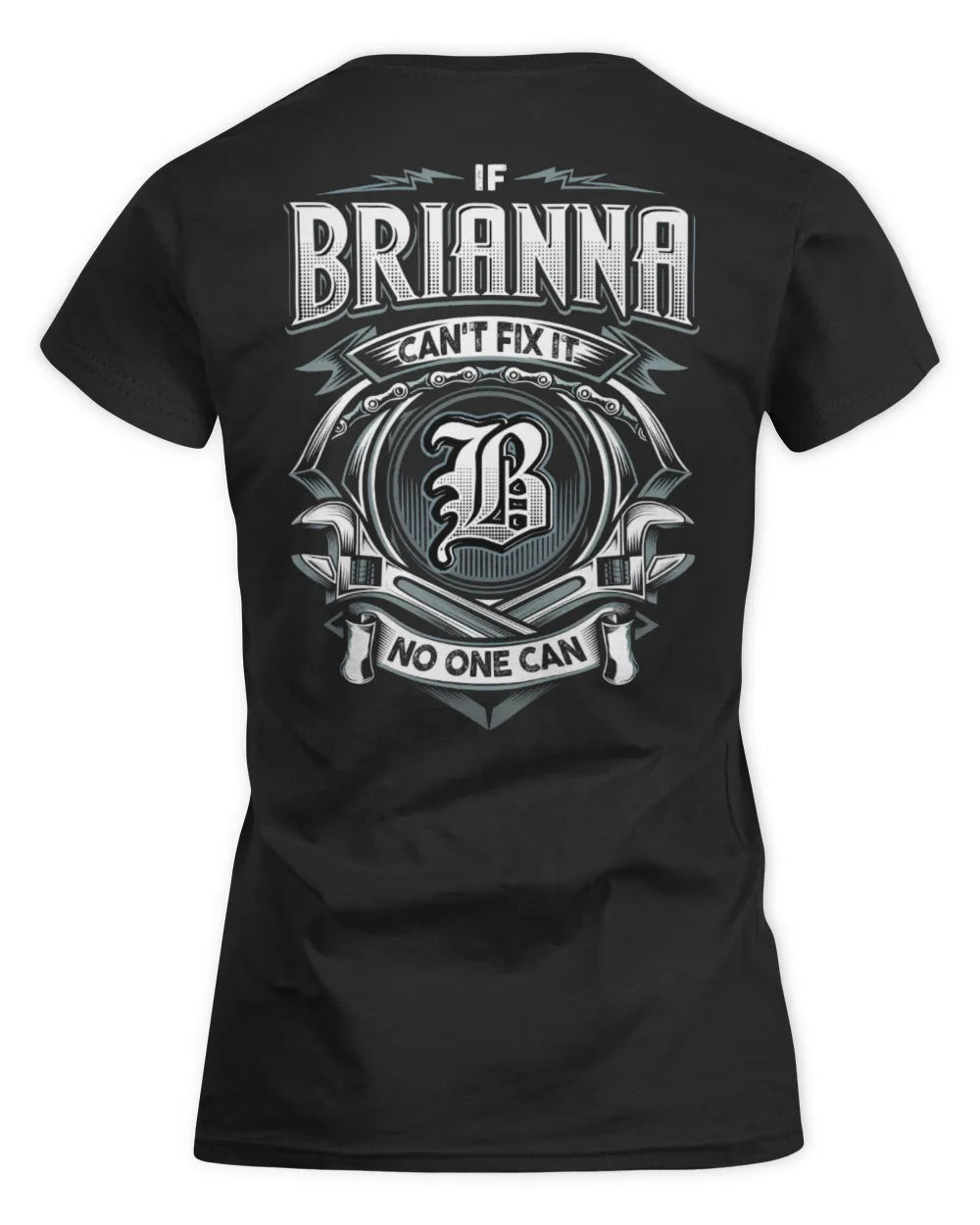 BRIANNA AP81-K4-626 - Personalized Ahmed Quote Apparel “If Ahmed Can't Fix It, No One Can” - Women's Standard T-Shirt - Black