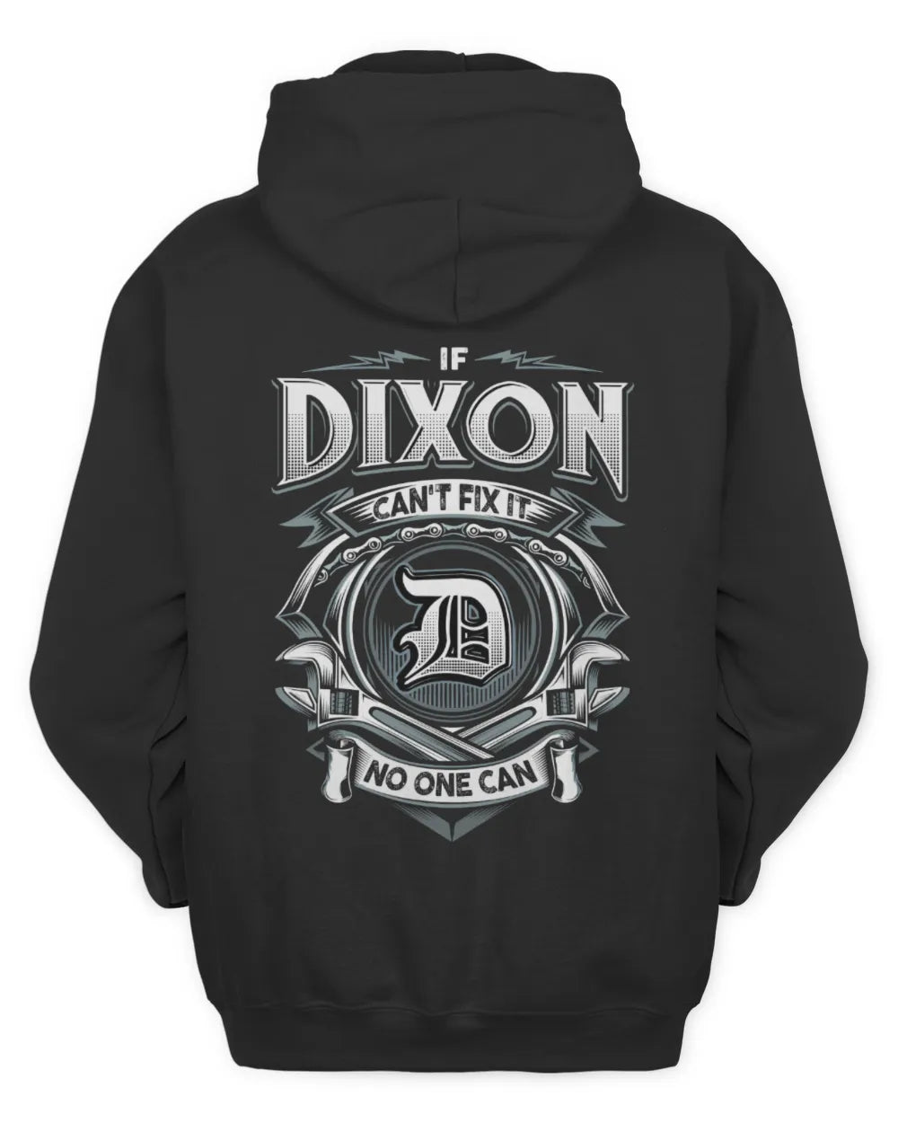 DIXON AP81-K4-626 - Personalized Ahmed Quote Apparel “If Ahmed Can't Fix It, No One Can” - Unisex Hoodie - Black