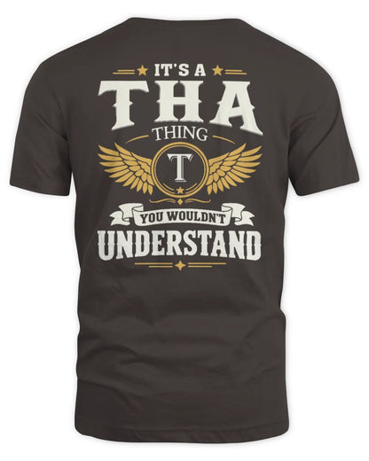 THA KT06-M008 It’s a [NAME] Thing – You Wouldn’t Understand | Personalized Vintage T-Shirt - Unisex Standard T-Shirt - Dark Chocolate