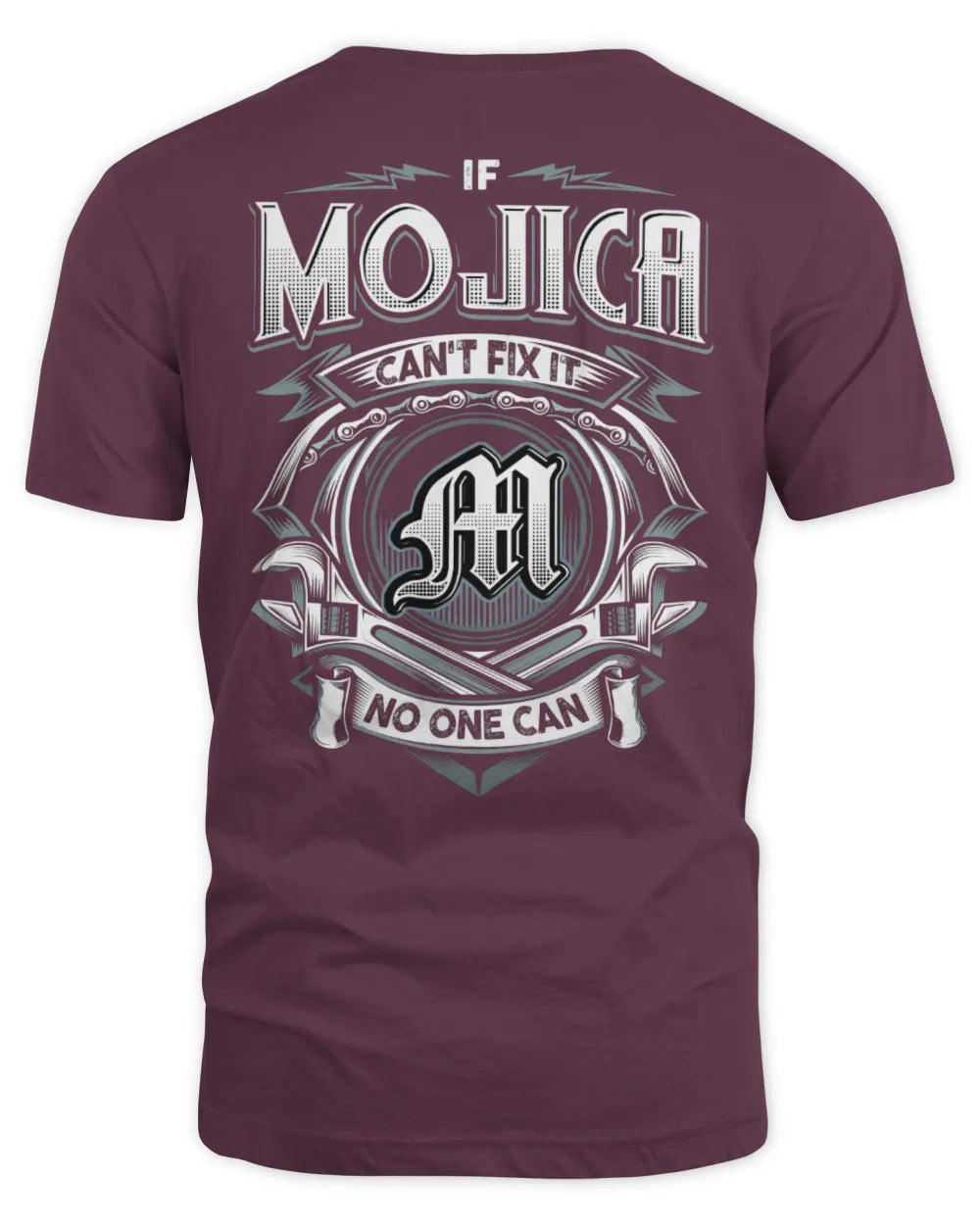 MOJICA AP81-K4-626 - Personalized Ahmed Quote Apparel “If Ahmed Can't Fix It, No One Can” - Unisex Standard T-Shirt - Maroon