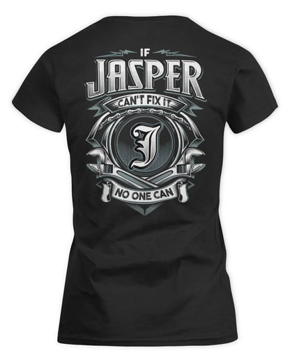 JASPER AP81-K4-626 - Personalized Ahmed Quote Apparel “If Ahmed Can't Fix It, No One Can” - Women's Standard T-Shirt - Black