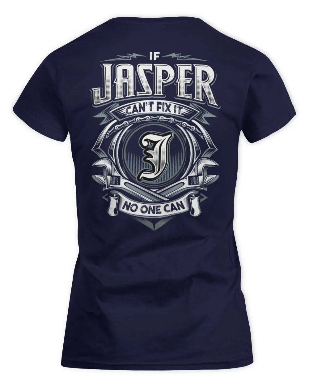 JASPER AP81-K4-626 - Personalized Ahmed Quote Apparel “If Ahmed Can't Fix It, No One Can” - Women's Standard T-Shirt - Navy