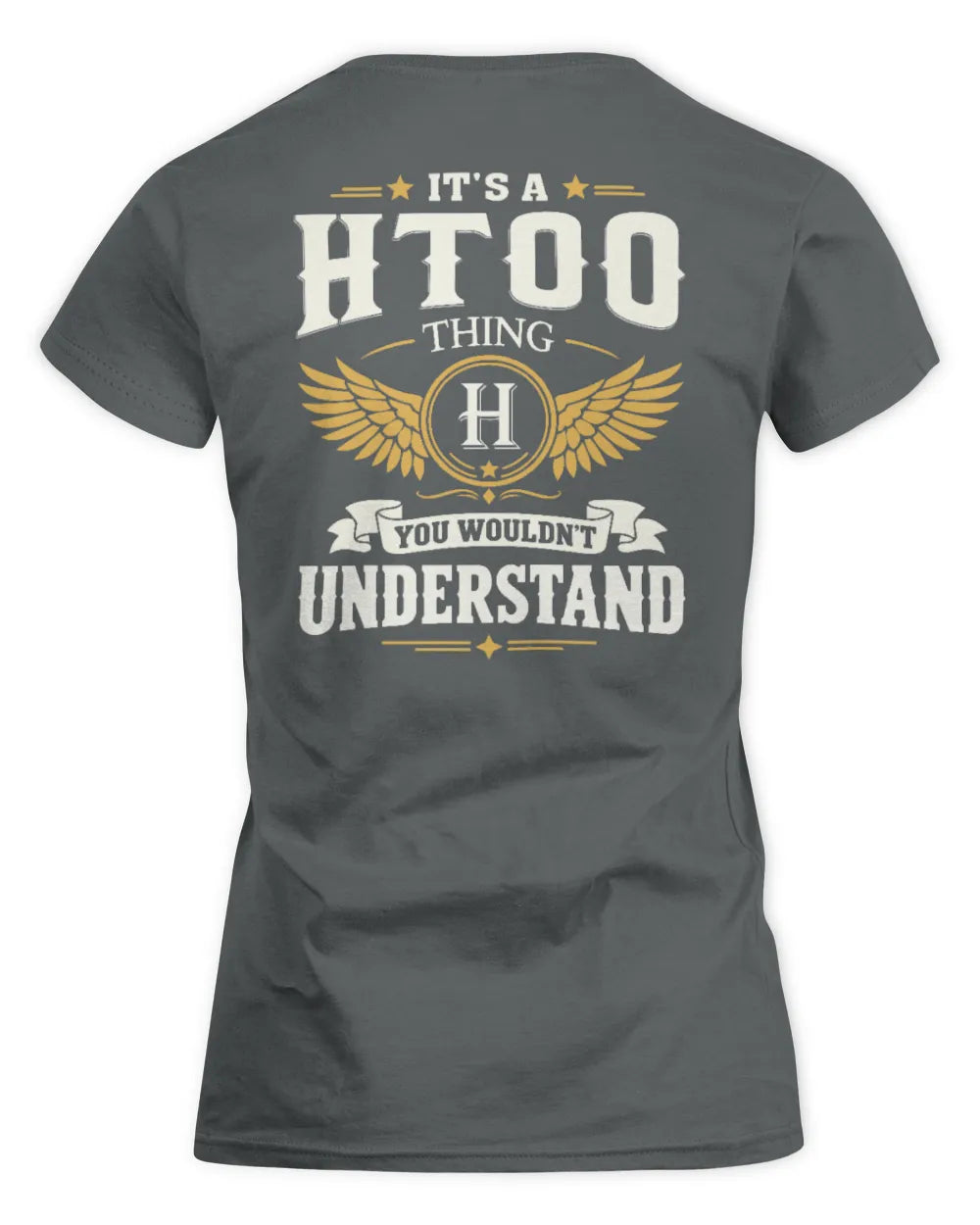HTOO KT06-M008 It’s a [NAME] Thing – You Wouldn’t Understand | Personalized Vintage T-Shirt - Women's Standard T-Shirt - Charcoal