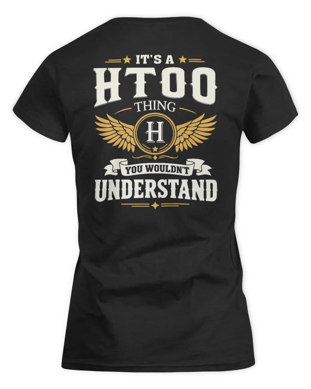 HTOO KT06-M008 It’s a [NAME] Thing – You Wouldn’t Understand | Personalized Vintage T-Shirt - Women's Standard T-Shirt - Black