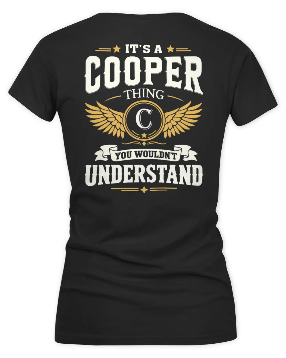 COOPER KT06-M008 It’s a [NAME] Thing – You Wouldn’t Understand | Personalized Vintage T-Shirt - Women's V-Neck T-Shirt - Black