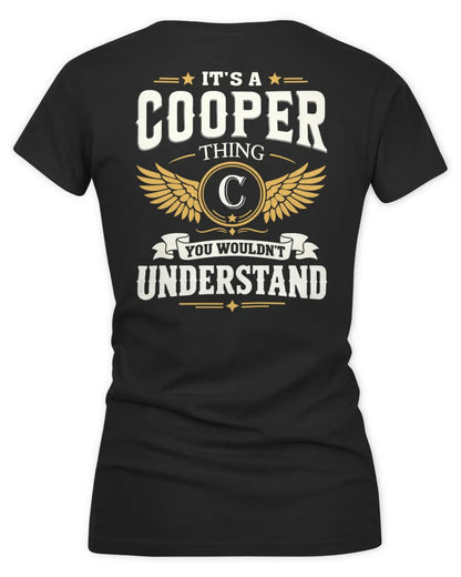 COOPER KT06-M008 It’s a [NAME] Thing – You Wouldn’t Understand | Personalized Vintage T-Shirt - Women's V-Neck T-Shirt - Black