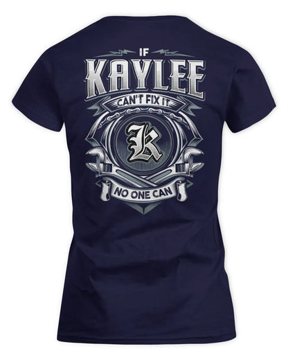 KAYLEE AP81-K4-626 - Personalized Ahmed Quote Apparel “If Ahmed Can't Fix It, No One Can” - Women's Standard T-Shirt - Navy