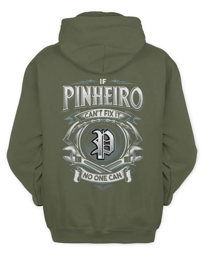 PINHEIRO AP81-K4-626 - Personalized Ahmed Quote Apparel “If Ahmed Can't Fix It, No One Can” - Unisex Hoodie - Military Green