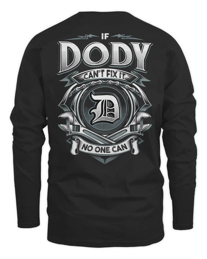 DODY AP81-K4-626 - Personalized Ahmed Quote Apparel “If Ahmed Can't Fix It, No One Can” - Men's Long Sleeved T-Shirt - Black