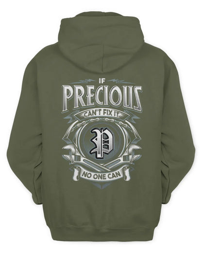 PRECIOUS AP81-K4-626 - Personalized Ahmed Quote Apparel “If Ahmed Can't Fix It, No One Can” - Unisex Hoodie - Military Green