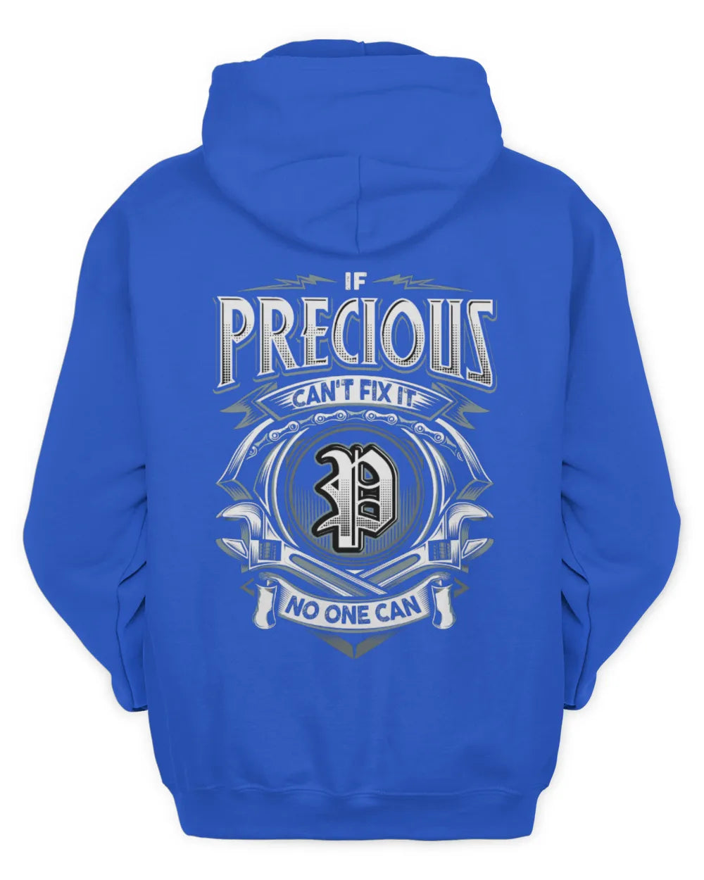 PRECIOUS AP81-K4-626 - Personalized Ahmed Quote Apparel “If Ahmed Can't Fix It, No One Can” - Unisex Hoodie - Royal