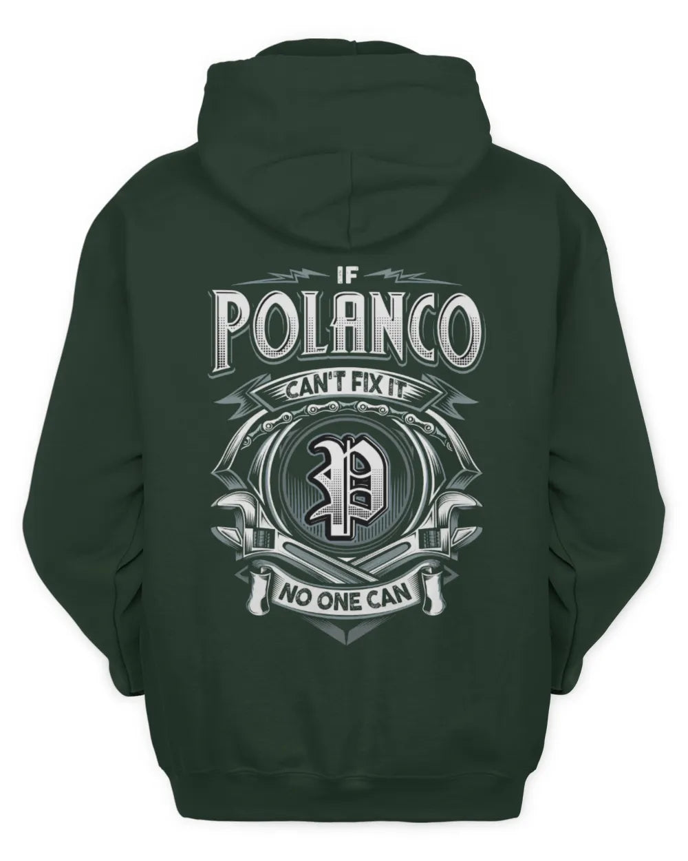 POLANCO AP81-K4-626 - Personalized Ahmed Quote Apparel “If Ahmed Can't Fix It, No One Can” - Unisex Hoodie - Forest Green