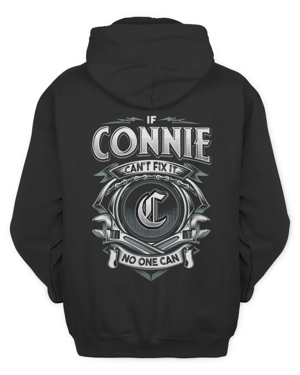 CONNIE AP81-K4-626 - Personalized Ahmed Quote Apparel “If Ahmed Can't Fix It, No One Can” - Unisex Hoodie - Black