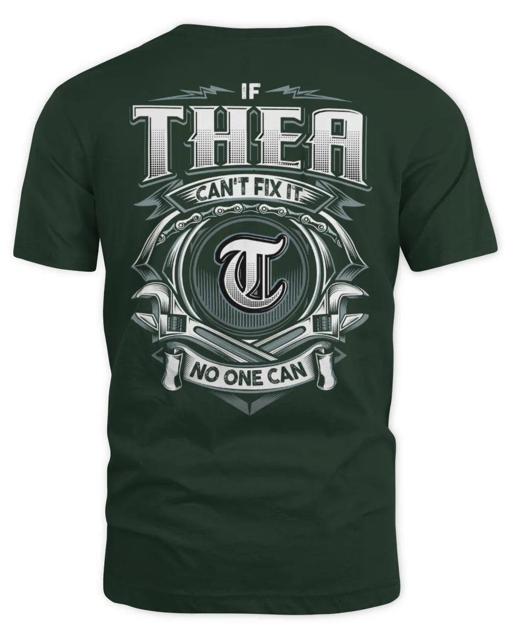 THEA AP81-K4-626 - Personalized Ahmed Quote Apparel “If Ahmed Can't Fix It, No One Can” - Unisex Standard T-Shirt - Forest Green