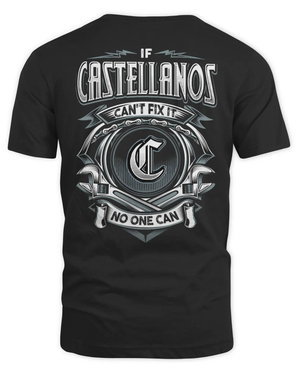 CASTELLANOS AP81-K4-626 - Personalized Ahmed Quote Apparel “If Ahmed Can't Fix It, No One Can” - Unisex Standard T-Shirt - Black