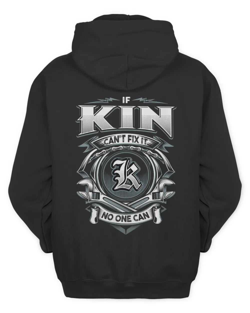 KIN AP81-K4-626 - Personalized Ahmed Quote Apparel “If Ahmed Can't Fix It, No One Can” - Unisex Hoodie - Black