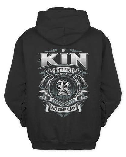 KIN AP81-K4-626 - Personalized Ahmed Quote Apparel “If Ahmed Can't Fix It, No One Can” - Unisex Hoodie - Black