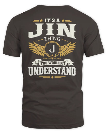 JIN KT06-M008 It’s a [NAME] Thing – You Wouldn’t Understand | Personalized Vintage T-Shirt - Unisex Standard T-Shirt - Dark Chocolate